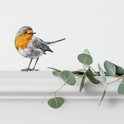 Goldfinch And Red Robin Wall Sticker Set